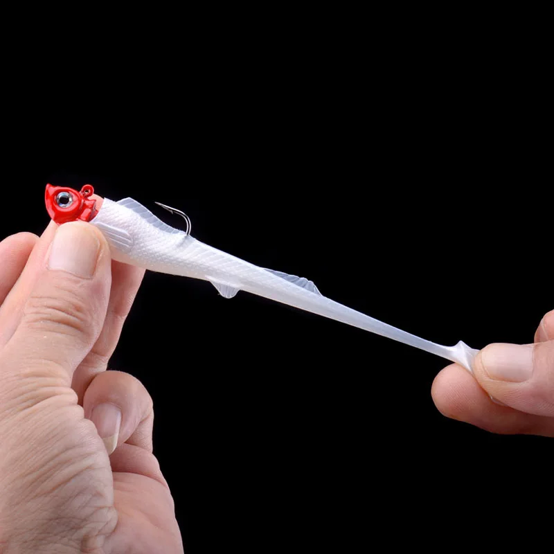 Señuelo de pesca suave, cebo de plomo, pez 3D, engranaje de cebo, Swimbait, pececillo para Crankbait, aparejos de arrastre, 9g, 15g - imagen 3