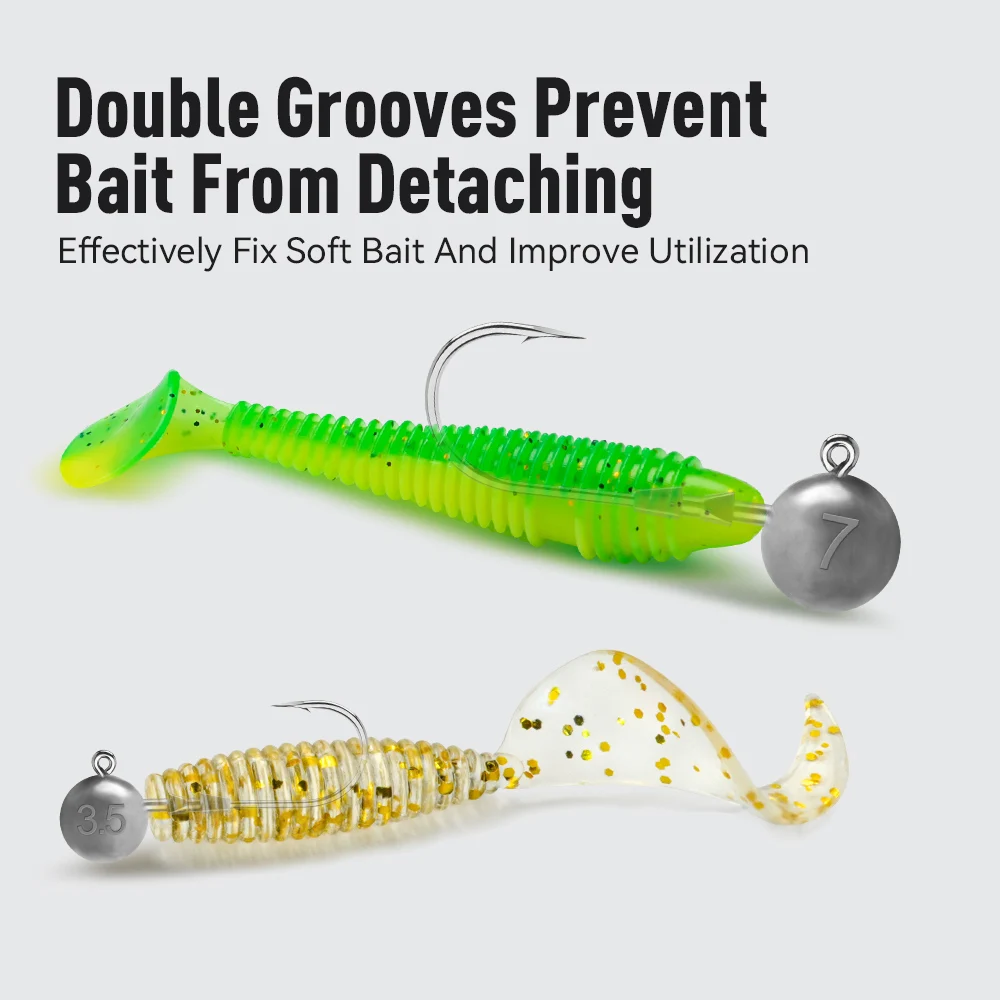 Kingdom 15 Uds anzuelos Jighead 3,5g 5g 7g 10g 14g 3X gancho de Triple filo de acero con alto contenido de carbono reforzado accesorios de aparejos de pesca - imagen 5