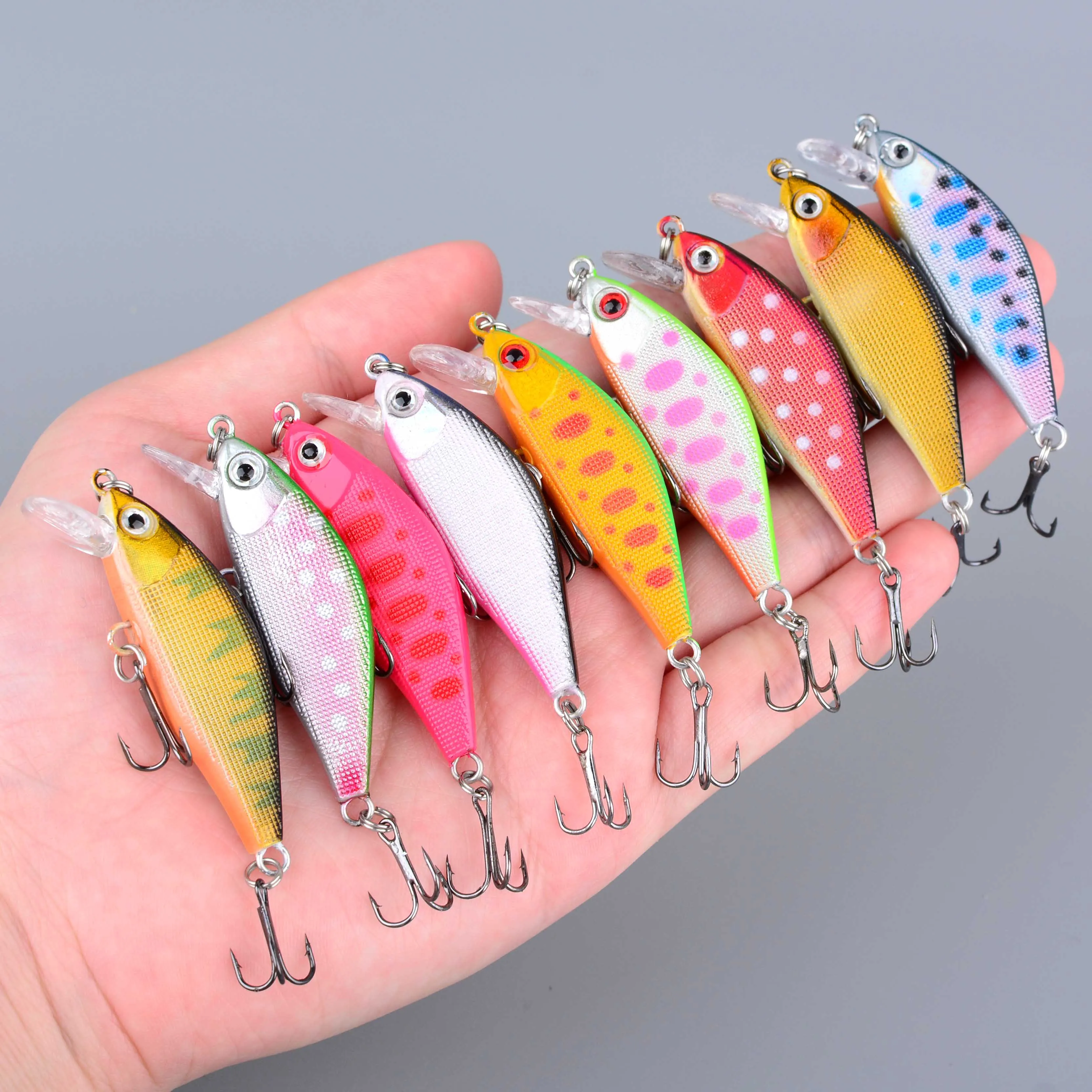 Señuelos Minnow Wobbler de plástico duro para trucha, lubina y carpa - imagen 5
