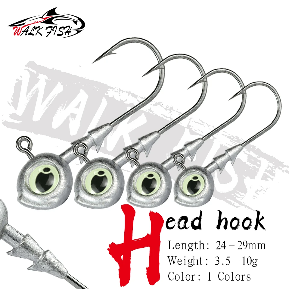 Anzuelos cabeza plomada tipo ojo de pez WALK FISH Texas - imagen 3