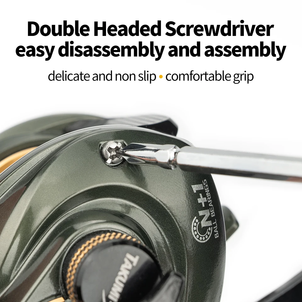 Aparejos de pesca LINNHUE, reparación artesanal, piezas de carrete de Baitcasting giratorio, desmontaje de carrete de pesca, Kit de herramientas de mantenimiento de descarga - imagen 5