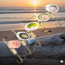 Señuelos Spinner de Metal – Cucharillas doradas y plateadas