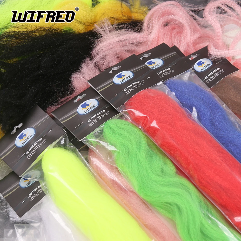 Wifreo Fibras rizadas sintéticas para atar streamer y jig head