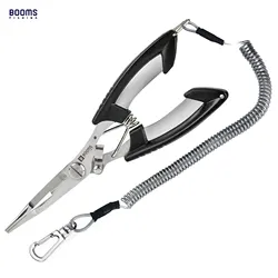 Booms Fishing H01 Alicates de pesca inox con cordon antiperdida
