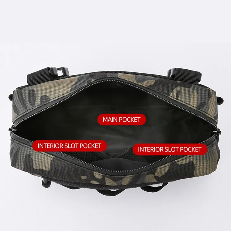 Bolsas de pecho tácticas de pesca, chaleco, riñonera para deportes al aire libre, Camping, senderismo, ciclismo, escalada, EDC, bolsa de aparejo, bolsa de Señuelos de Pesca - imagen 5