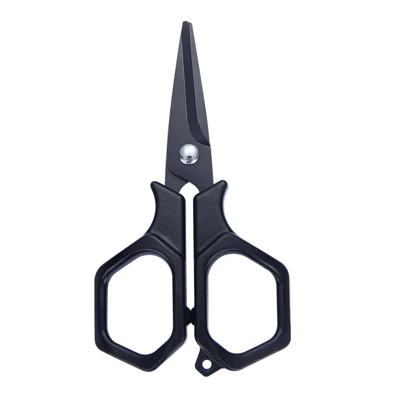 Tijeras de pesca alicates de acero inoxidable corte línea trenzada cortador de alambre de PE con llavero retráctil alicates de pesca herramientas Accesorios - imagen 5