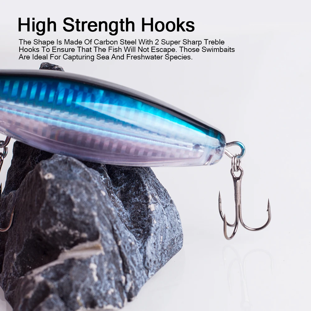 Hanlin Topwater Popper 120mm/40g agua flotante Trolling cebos de plástico duro Wobblers Señuelos de pesca artificiales aparejos de Lucio - imagen 5