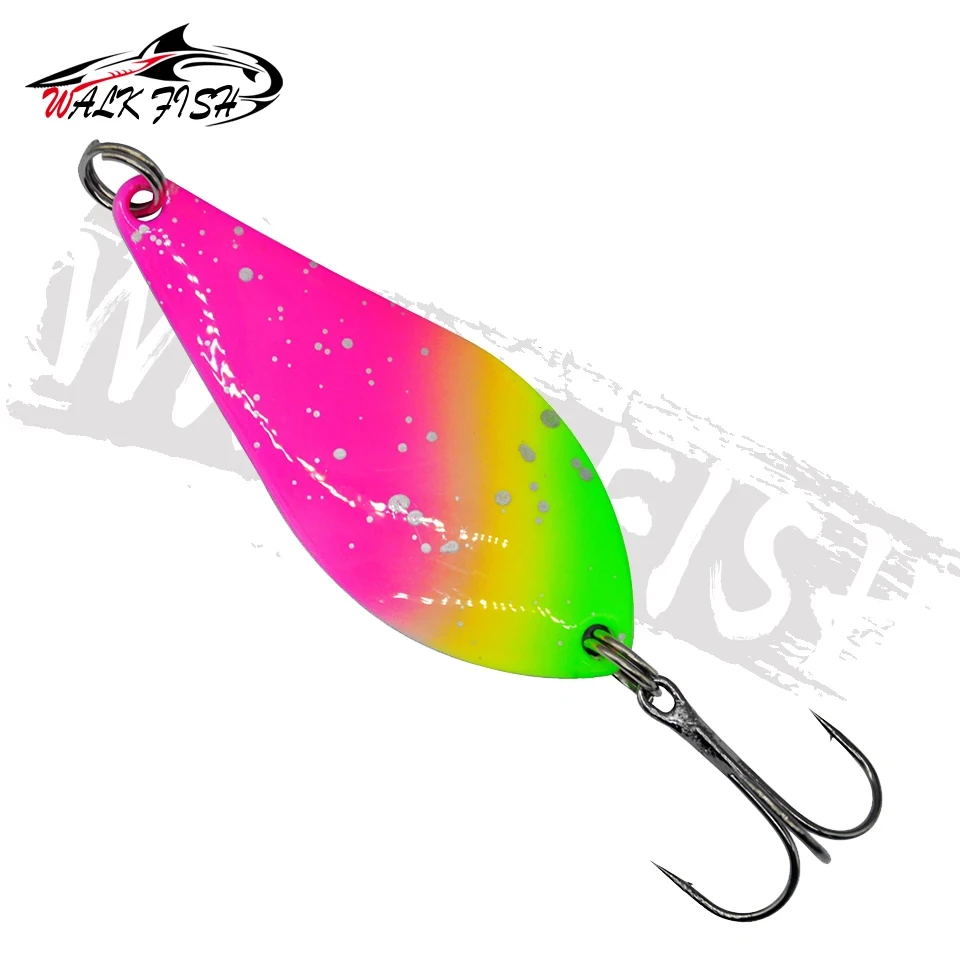 WALK FISH-cebo de pesca giratorio, 68mm, 15g, cuchara de pesca, señuelo de trucha, Wobblers de pesca, cebo giratorio, cebo duro - imagen 5
