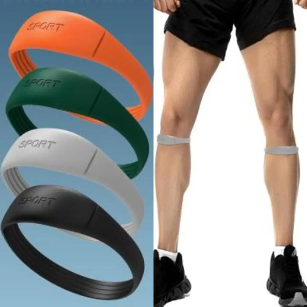 Rodilleras de silicona para tendón de rótula, soporte para rodilla, cuidado de la rodilla, correa de rodilla para rótula, protección fija Flexible, banda de soporte deportivo para rodilla - imagen 2