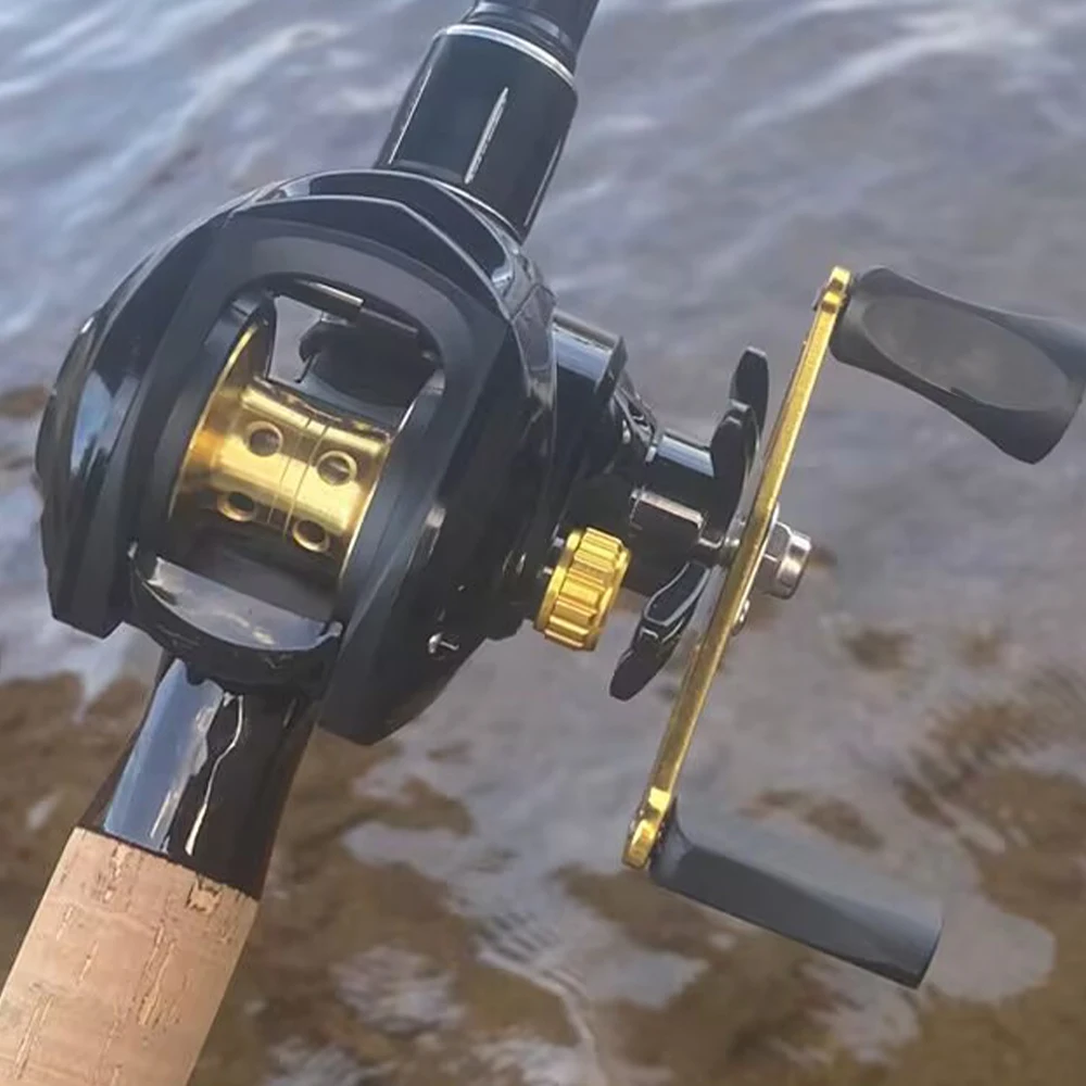 Carretes Baitcasting 7,2: 1, carretes de relación de engranaje, carrete de Metal, arrastre máximo de 10kg/22LB, carrete de pesca de arrastre para Pesca de basura de agua dulce - imagen 2