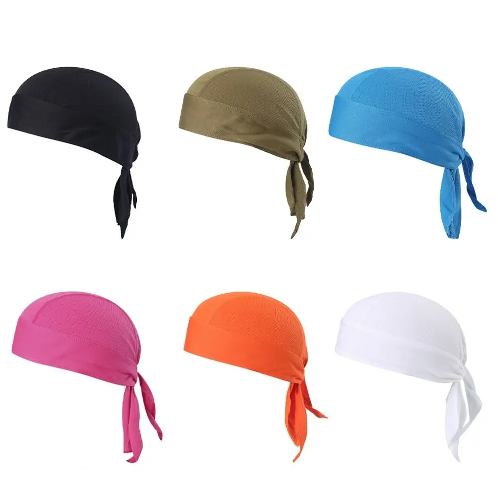 Bufanda de cabeza de béisbol de secado rápido para hombres y mujeres, gorro deportivo para bicicleta, gorro de pirata para ciclismo, gorra para correr, gorras de Bandana - imagen 2