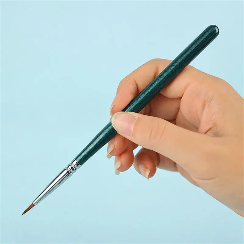 Pluma de dibujo de línea multifunción, sin decoloración, cómoda, suave, para fototerapia, pincel para uñas, herramienta de belleza, 1/2 Uds. - imagen 5