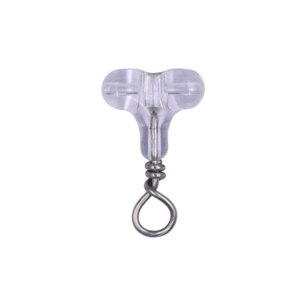 30 Uds. De accesorios, cuentas de pesca transparentes, conector ovalado transparente de 3 vías, doble agujero cruzado, aparejo Sabiki, cebo de pesca - imagen 5