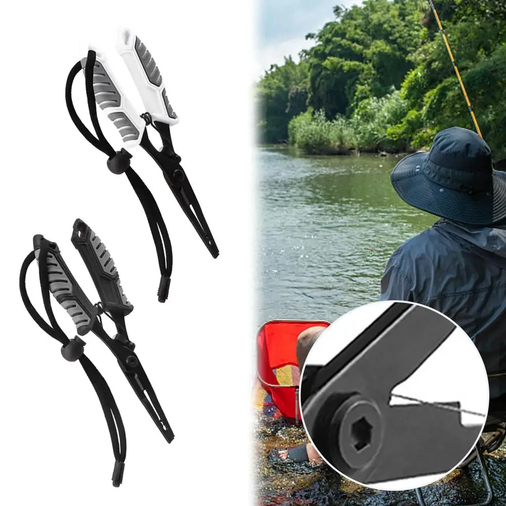 Alicates de pesca de acero inoxidable, removedor de anzuelos, cuchillo de pesca, herramienta de alta resistencia, abrazadera de carretera, tijeras tejidas antideslizantes - imagen 2