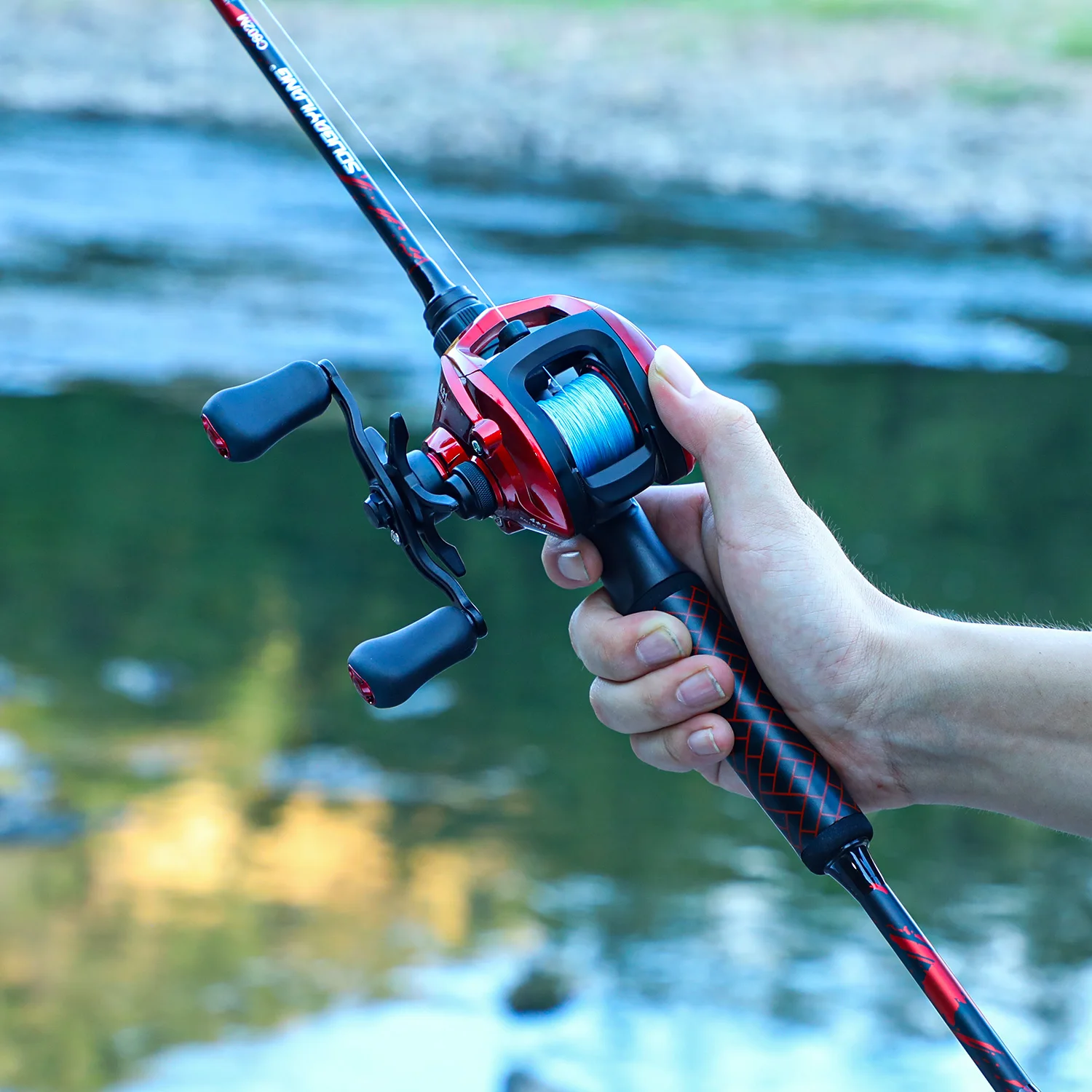 Caña de Casting Sougayilang 2.1m – 2 secciones, 8kg arrastre para lubina - imagen 5