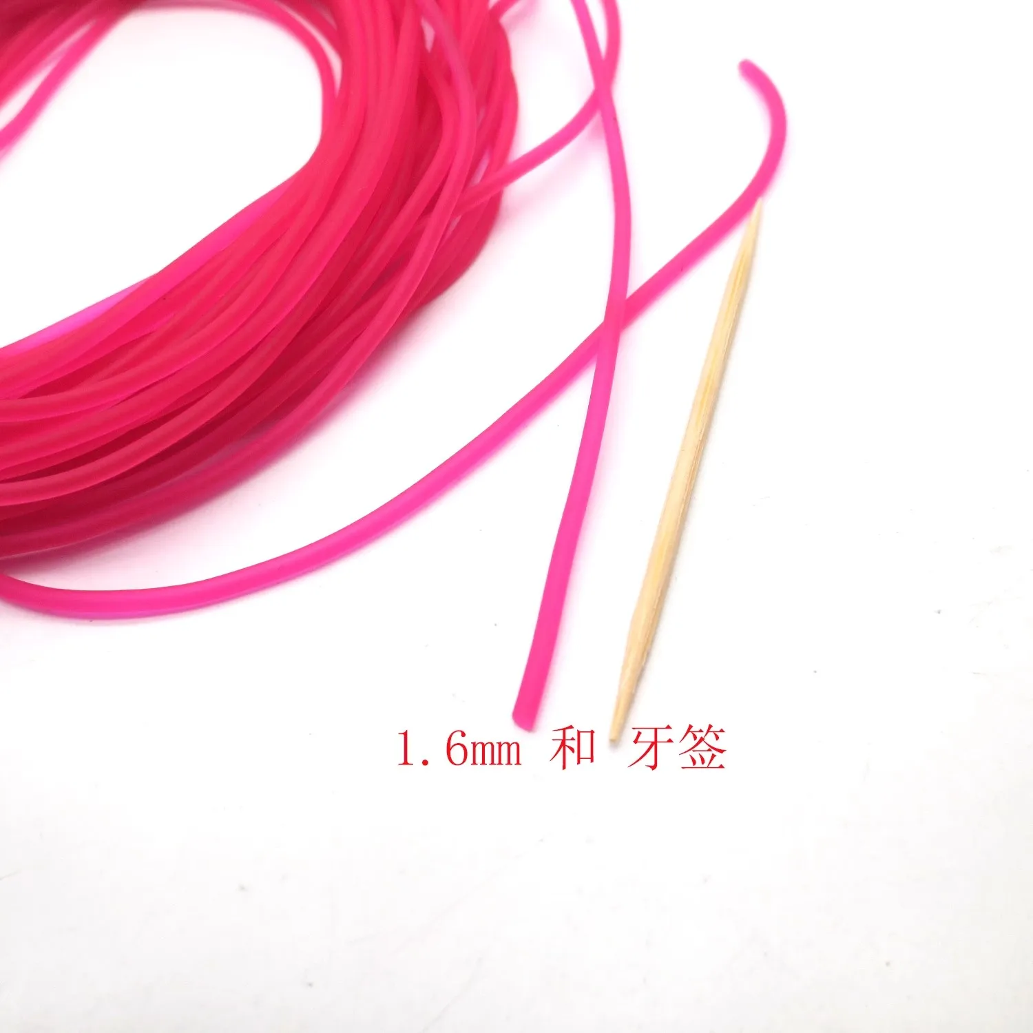 Línea de goma elástica sólida de 1,6mm, línea de goma de 5- 10m para pescar, cuerda elástica redonda de nivel tradicional, línea atada de pescado - imagen 3