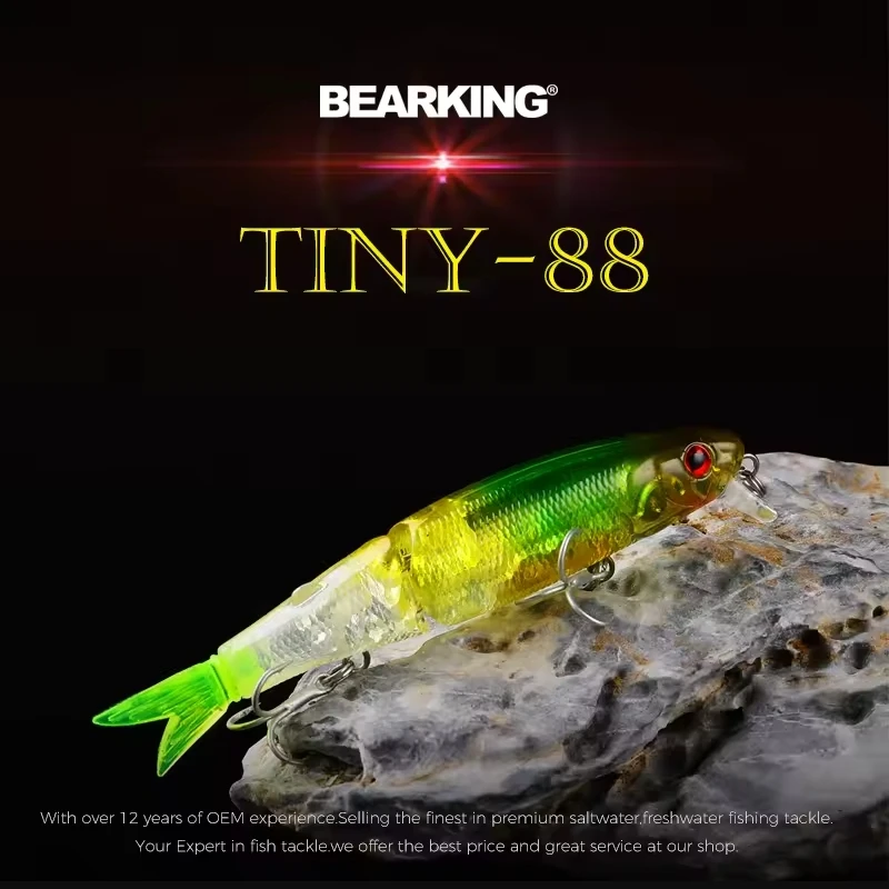 S85 Bearking marca 1 pieza AS-S85 Señuelos de pesca duros Minnow 9 cm 7,2g cebos artificiales Wobblers de buceo profundo aparejos de pesca - imagen 4