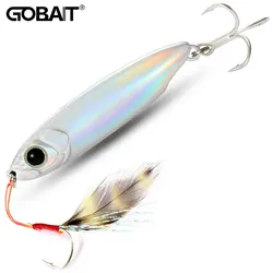 Plantilla de Metal Artificial, cebo de 10g, 15g, 18g, Wobbler, pluma, gancho, cubierta láser, Spinner de hundimiento, herramientas, accesorios de pesca, señuelo