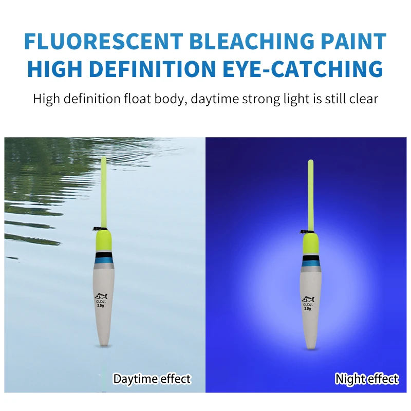 Flotadores de pesca japoneses Bobber, accesorios de aparejos de pesca coloridos de madera de Paulownia, 2,5g, 10 unidades por lote - imagen 4