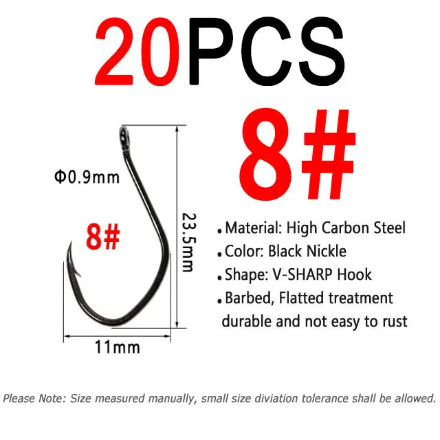 20pcs size 8