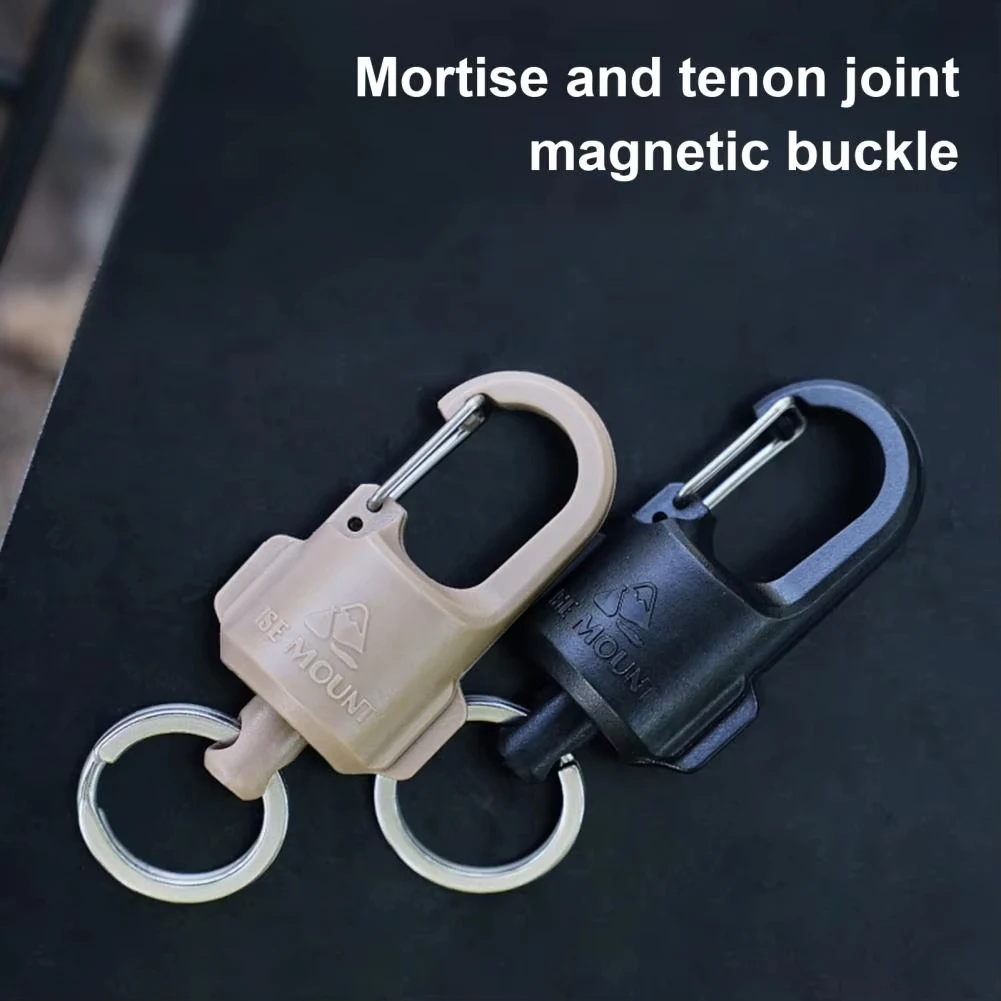 Llavero ligero SHIQIAN, llavero magnético resistente, adecuado para acampar al aire libre, senderismo, pesca, llavero de mochila