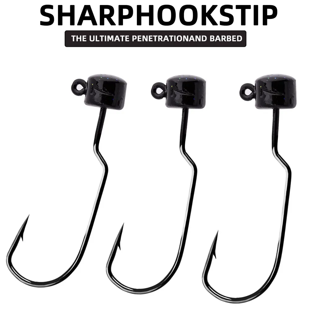 Anzuelos Jig Head con púas – Aparejo Ned para señuelos vinilo - imagen 5