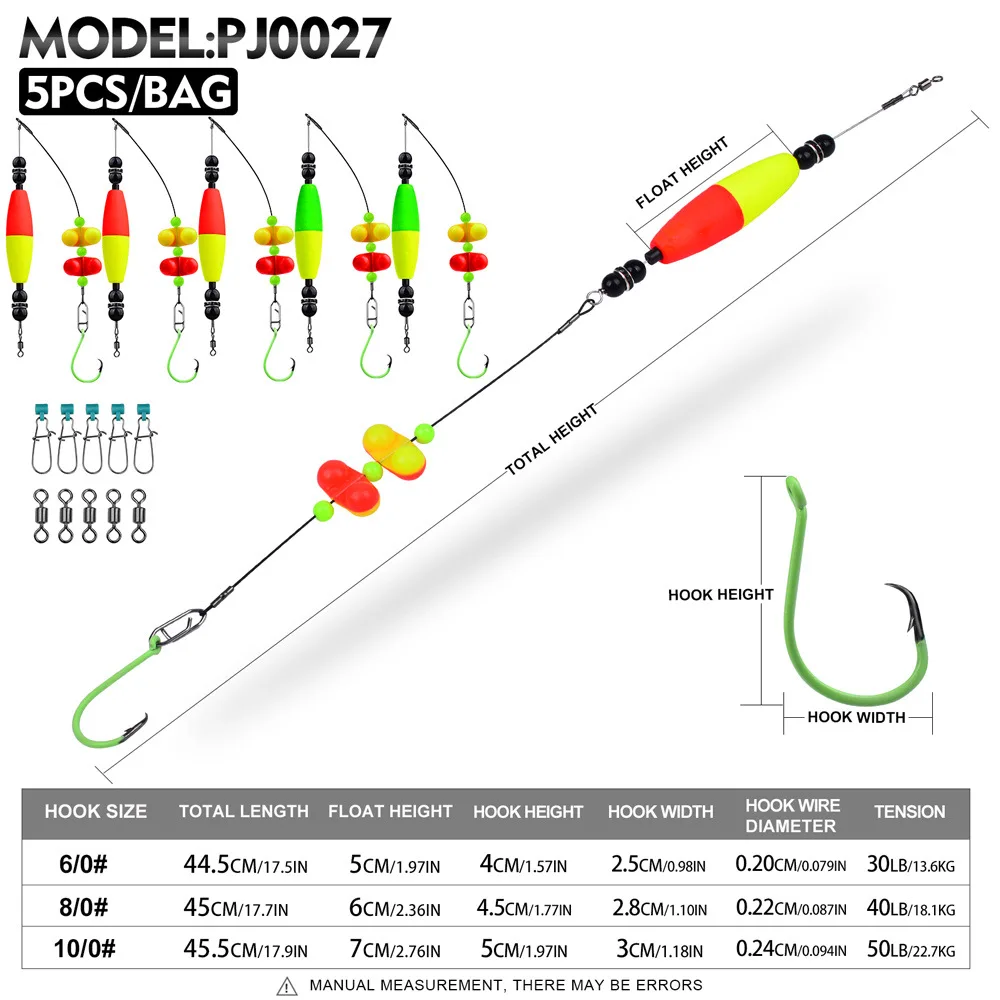 5 unids/bolsa aparejos de bagre artificiales con sonajero equipo de pesca de alta calidad para pesca en agua dulce al por mayor - imagen 2