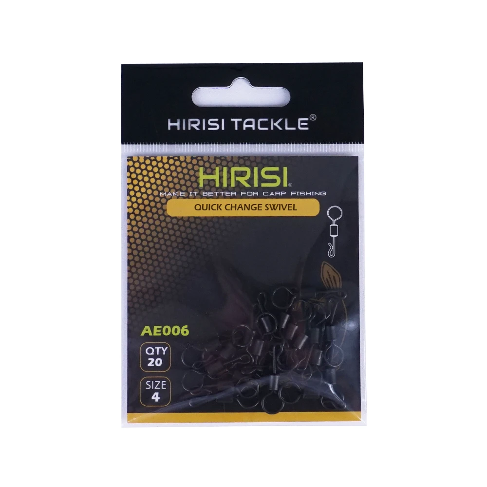 Hirisi Carretes giratorios AE006 acero inoxidable para pesca de carpa - imagen 5