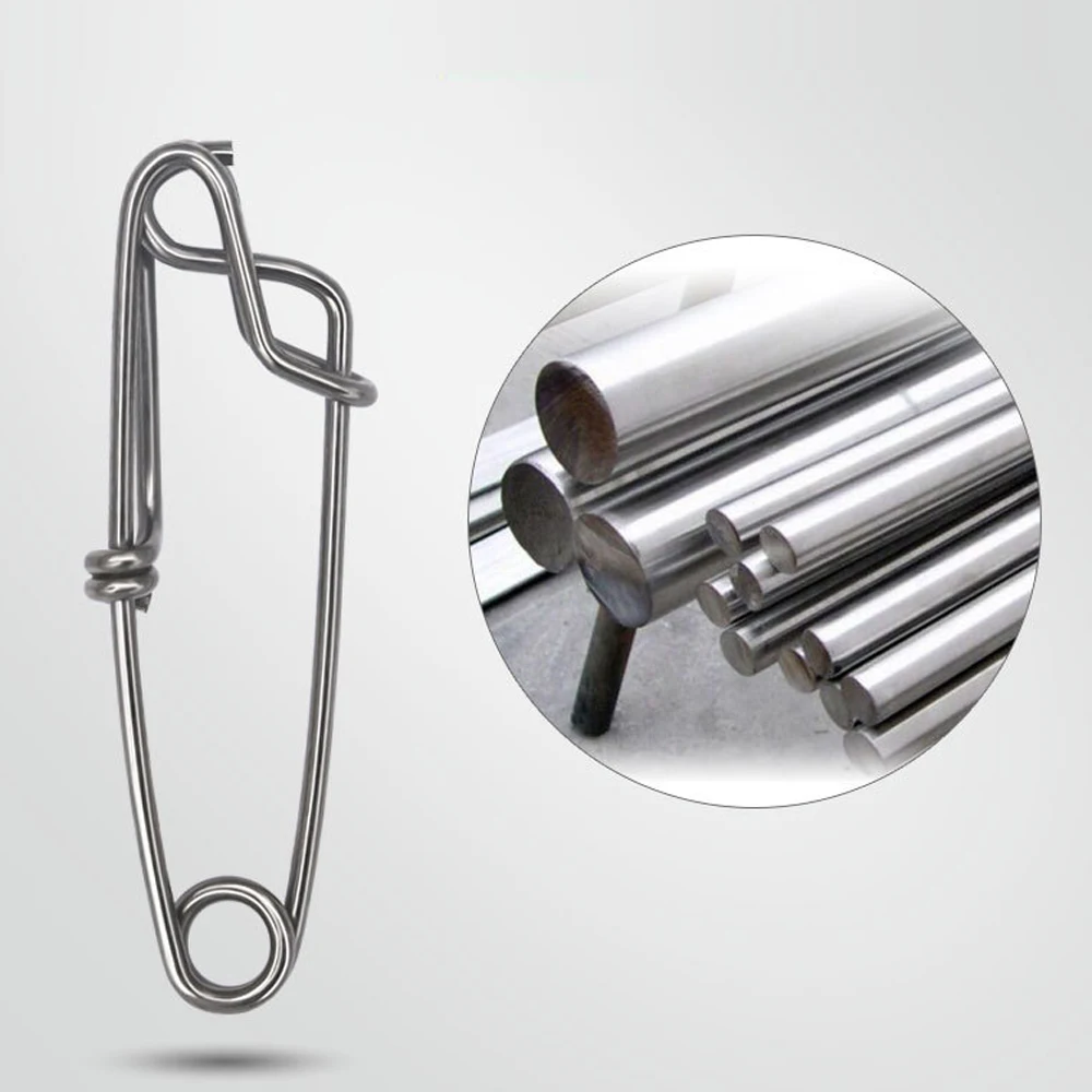 Snaps giratorios acero inoxidable – Pin rápido ojo abierto para pesca - imagen 3