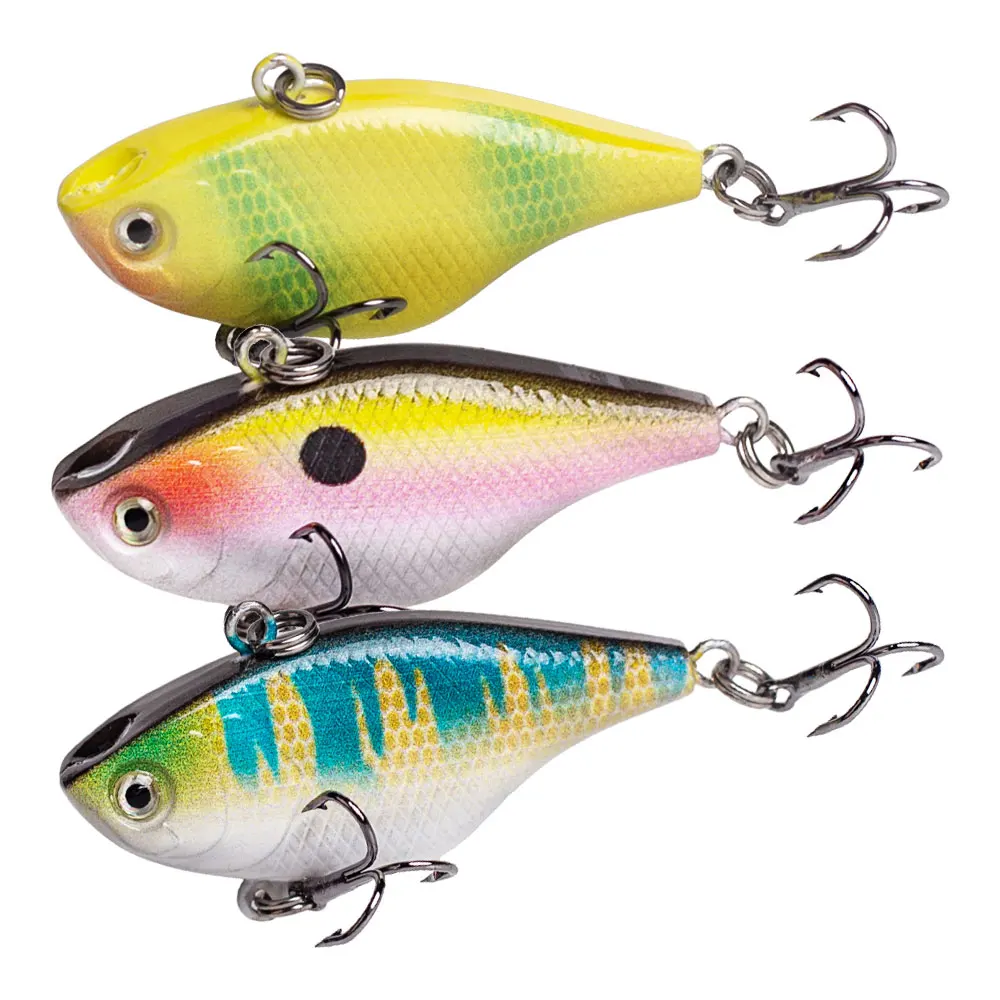 Hanlin hundimiento Vib 40mm 4,5g señuelo de pesca Jerkbait sonajero vibración cebo duro Artificial Wobblers ruidosos para aparejos de lubina