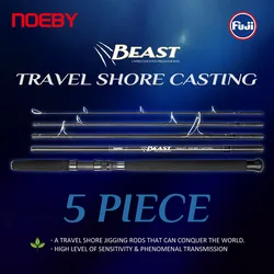 NOEBY Beast Travel Shore Casting caña de pescar 2,9 m XH señuelo máximo 150g Fuji juegos Torayca Spinning embarque caña portátil de agua salada