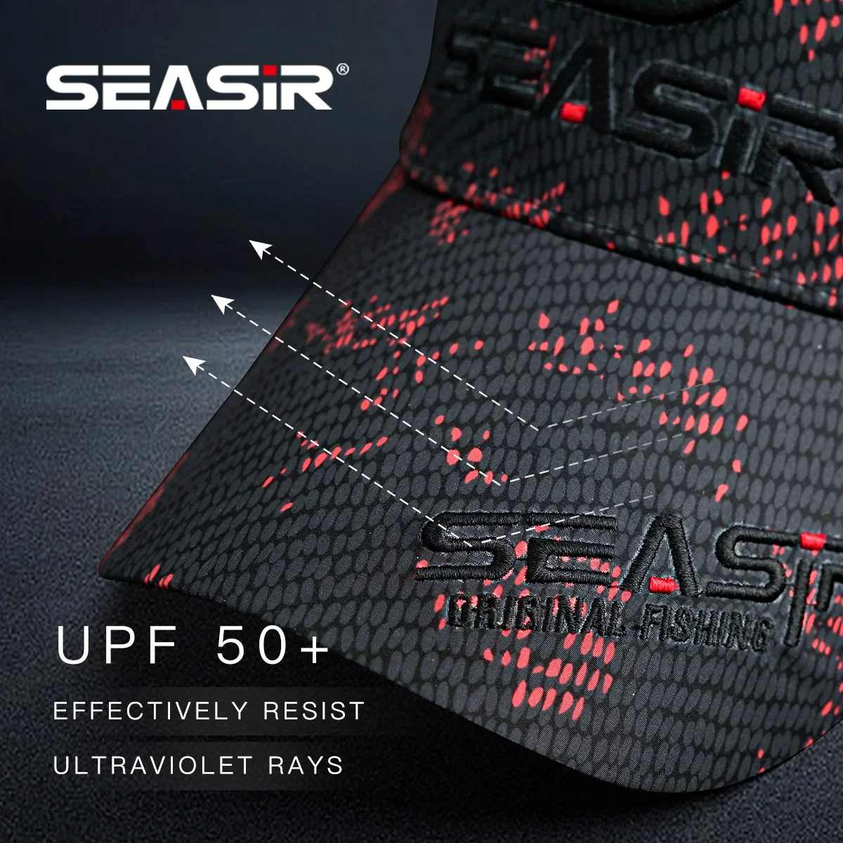 Gorra de pesca transpirable Seasir – Ajustable con protección UPF50+ - imagen 4