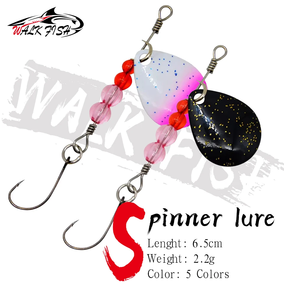WALK FISH Cuchara de Pesca Giratoria Metálica – Señuelo Trucha - imagen 4