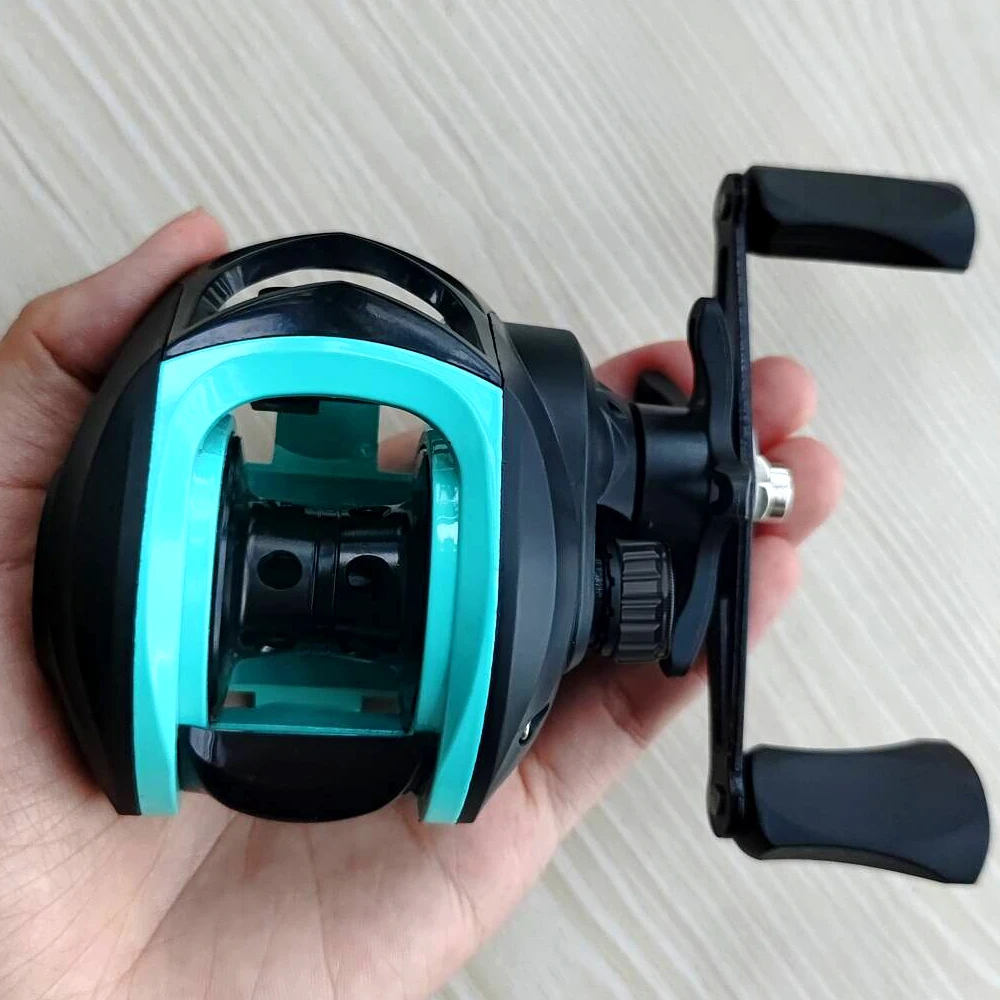 Carrete de pesca con cebo profesional 18BB + 1 arrastre máximo 10kg 7,2: 1 relación de engranaje adecuado para lanzamiento de larga distancia señuelo rueda de pesca de mar - imagen 4