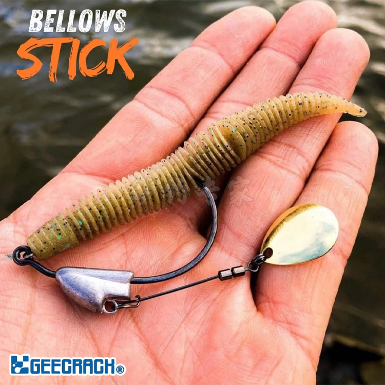 Palo de fuelle de Geecrack japonés, patatas fritas ciclónicas, peso específico alto, grupo de pesca sin plomo de Texas, atletismo de pesca de lubina - imagen 2