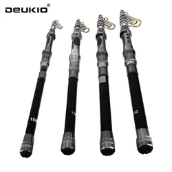 Caña Feeder Telescópica de Carbono DEUKIO para Carpa