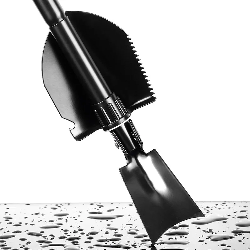 Pala Zapper multifuncional de acero grueso, 462g y 420g, pala plegable para acampar, pesca al aire libre, suministros de alta dureza - imagen 4