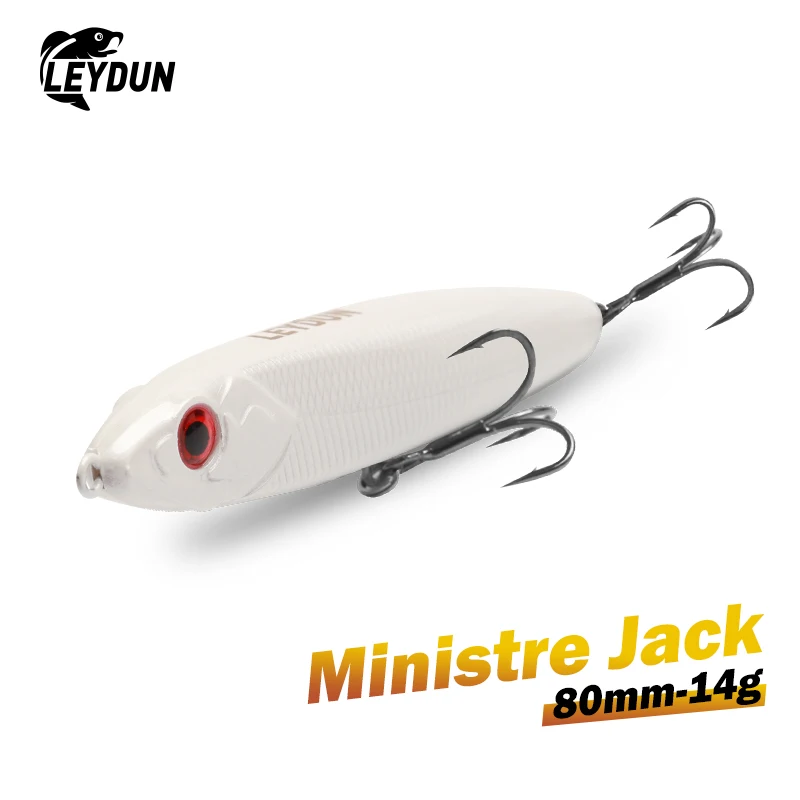 LEYDUN Ministre Jack Stickbait señuelo de pesca lápiz que se hunde 80mm 14g buena natación cebos duros Wobblers lubina Swimbaits
