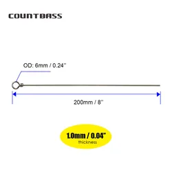 COUNTBASS Alambre de acero inoxidable para spinner – Accesorios pesca
