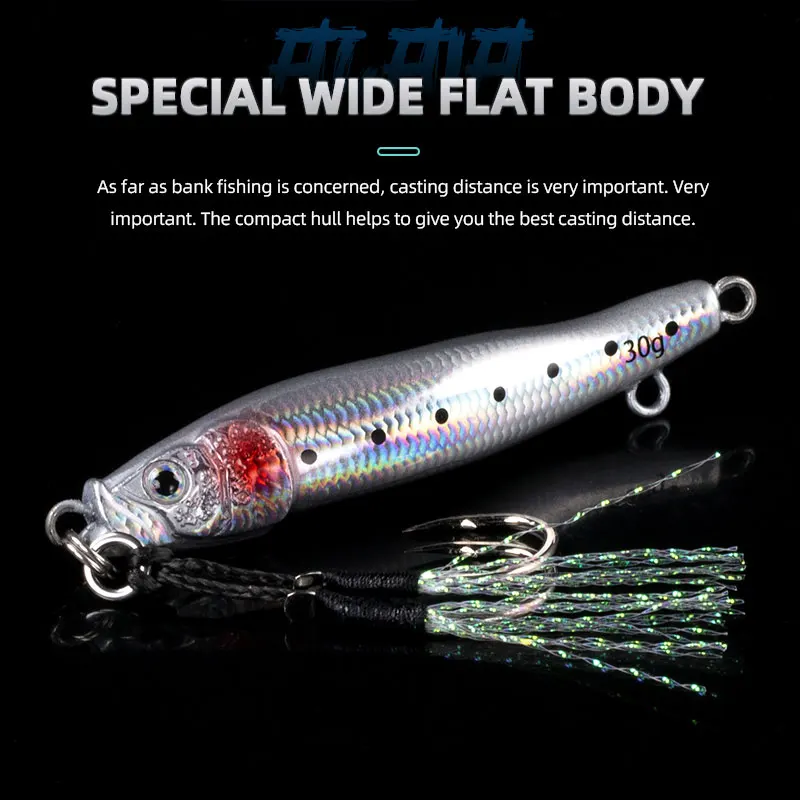 Magic Works Micro Jig 7g 10g 15g 20g 30g cebos de perca señuelos para orilla de mar aparejos de pesca de lubina cebo Artificial señuelo de pesca de Metal - imagen 5