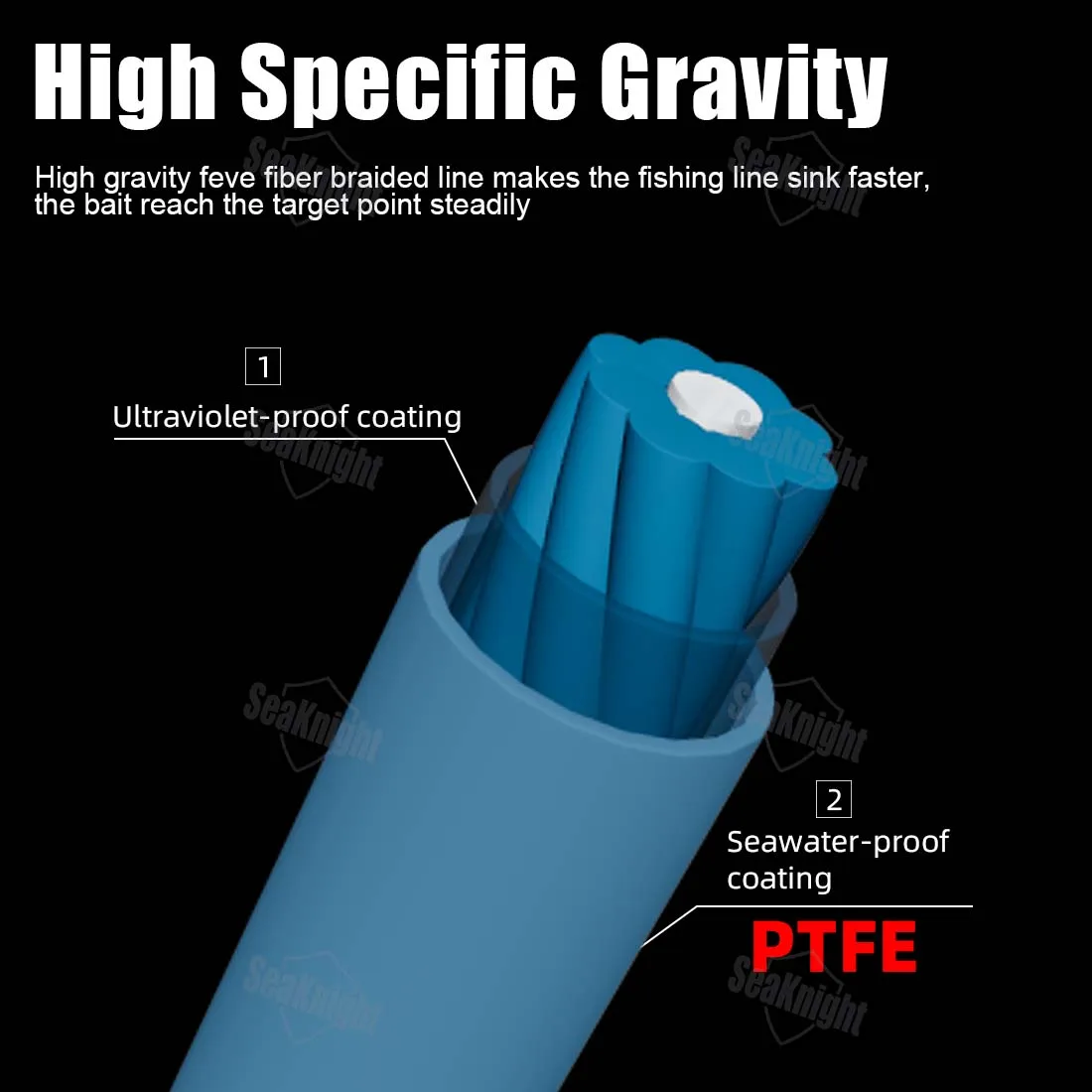 SeaKnight Gravitation G9 II Línea hundida PTFE agua salada - imagen 4