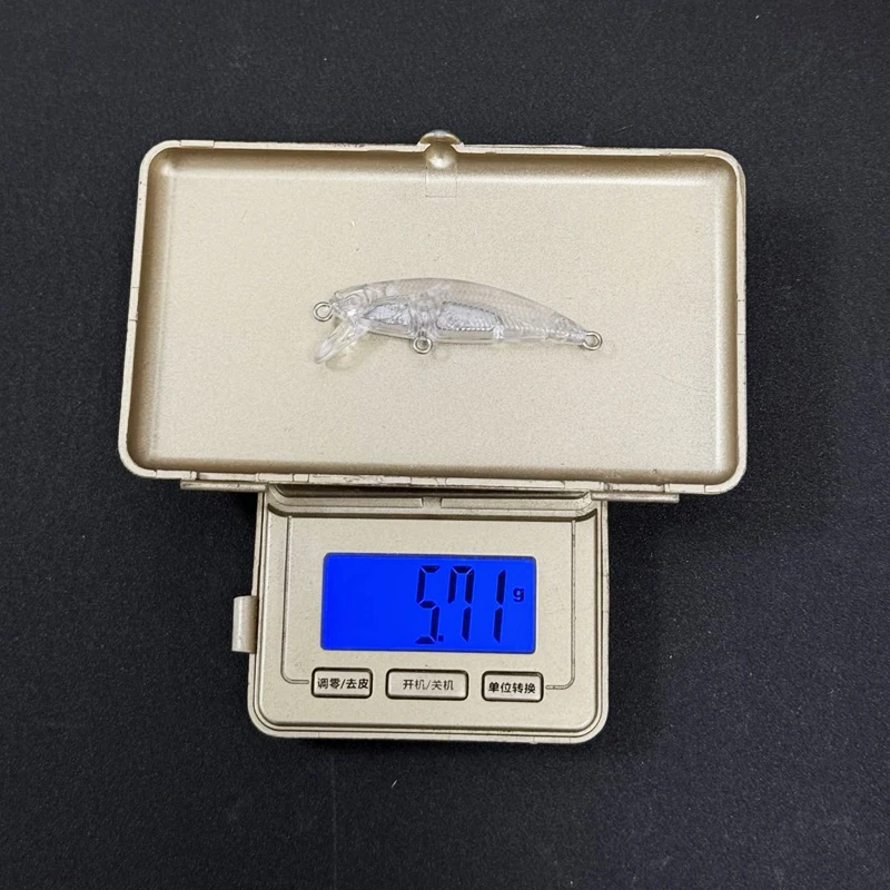 50 Uds. Señuelo de pececillo hundido sin pintar, 48mm, 5,7g, cebo de Pesca hundido, trucha de agua dulce, Lucio, señuelo de Pesca japonés - imagen 4