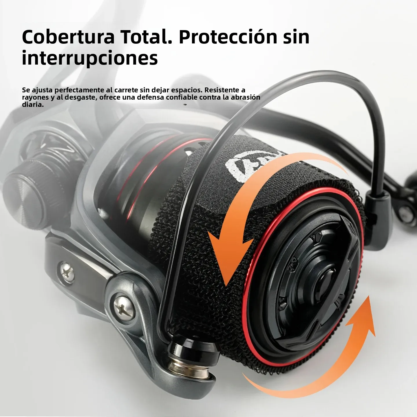 Carrete de Velcro para niños, cinturón de carrete, soporte de sedal de pesca ajustable, fijador de línea protectora de carrete giratorio, adecuado para la mayoría de carretes, 2 uds. - imagen 5