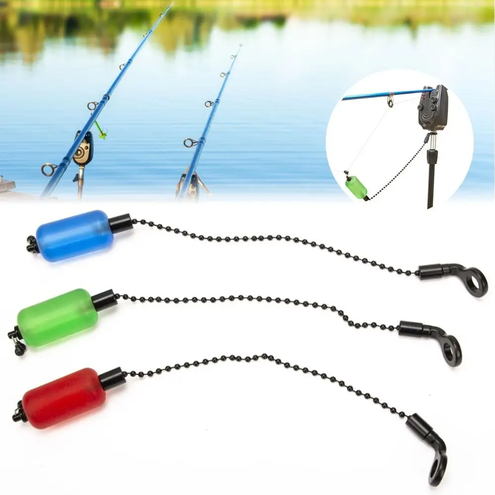 Wobbler de cadena suave pintada de Metal, sin luz, alarma de pesca, herramientas de pesca, aparejos, 1 unidad - imagen 2