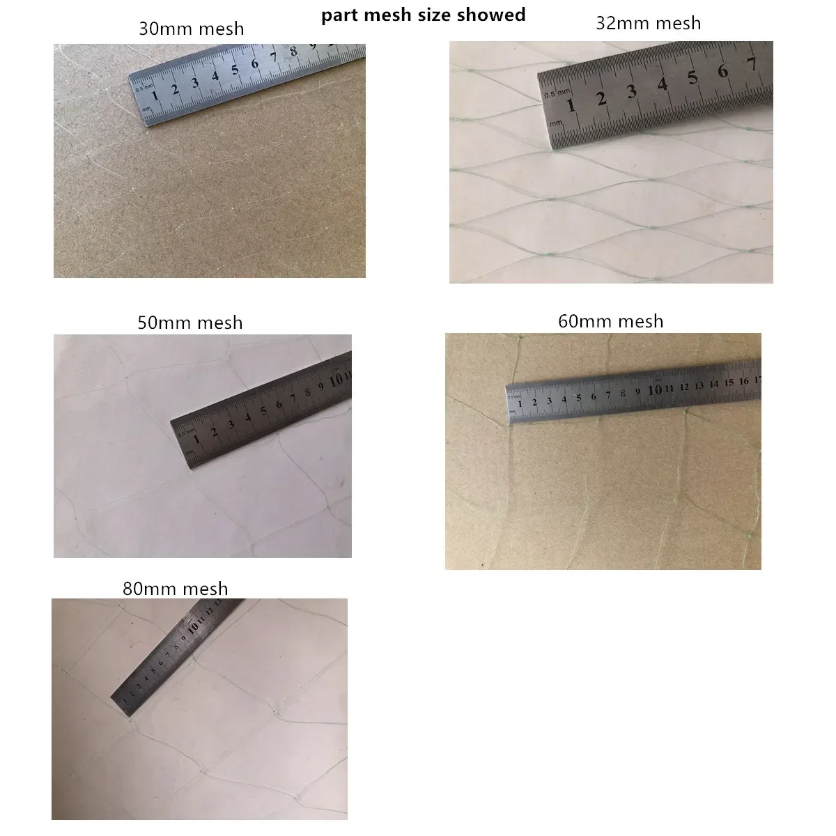 Tiwne-red De Pesca semiacabado De 0,25 MM-0,28mm, malla De 25mm-67mm, monofilamento De nailon, Red De Pesca, trampa para peces - imagen 3