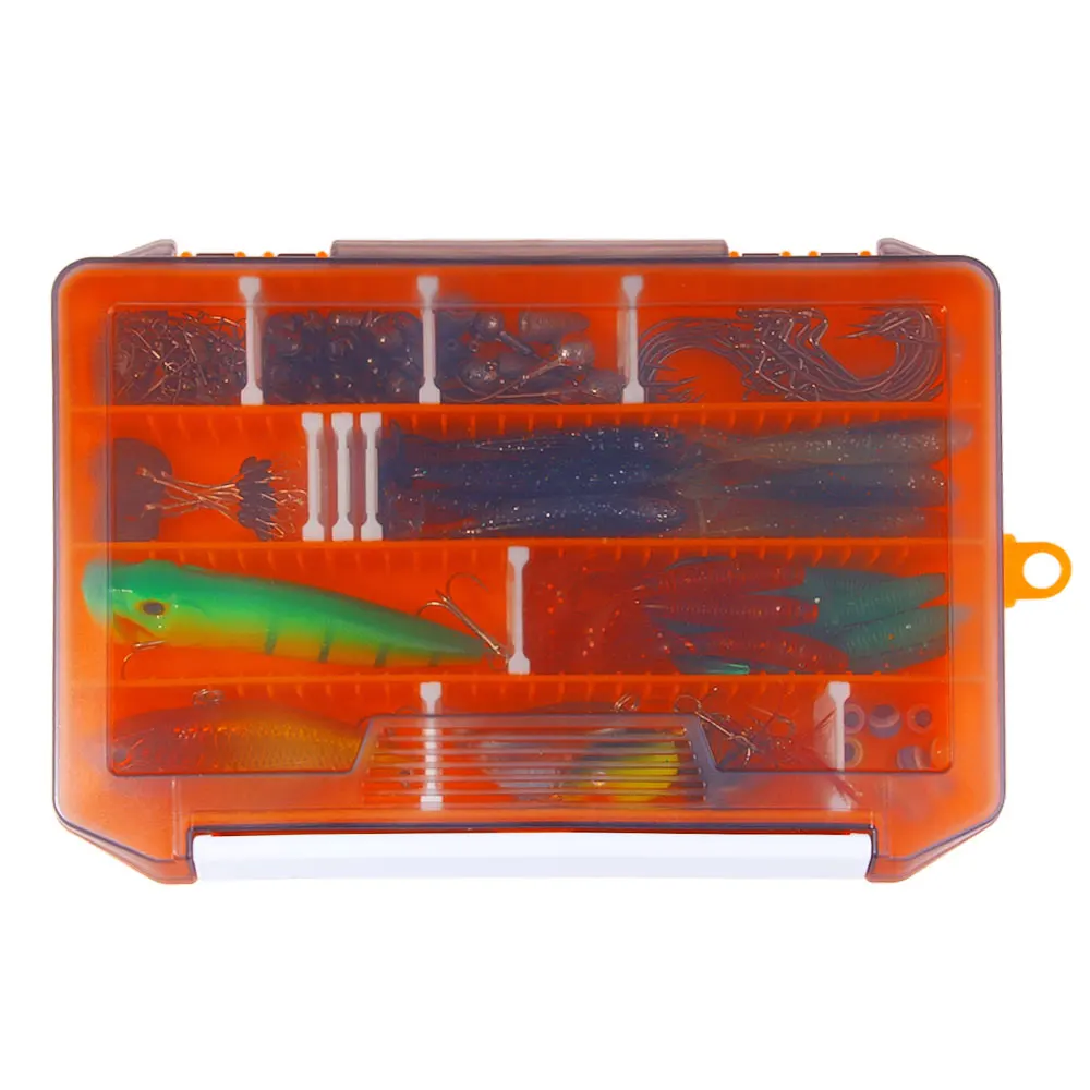 Juego de Señuelos de Pesca de 158 piezas, cebos duros suaves, cucharas de Metal, anzuelos, peso de plomo con caja de aparejos, equipo de agua dulce y salada - imagen 5