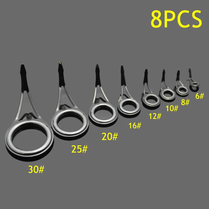 Anillas guía cerámica acero carbono – Kit reparación cañas pescar - imagen 3