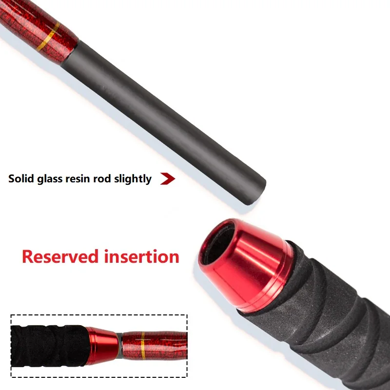 Caña de pescar de aguas profundas, cabrestante eléctrico, caña de barco, guía sólida, varilla de liberación ocular, aceite del Sur, lanza dorada, bacalao, pesca en el mar 150 - imagen 3