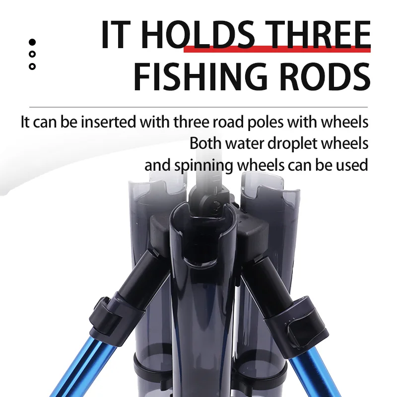 ZYZ soporte para caña de pescar, trípode plegable y portátil de aleación de aluminio, caña de pescar COLGADOR PARA, accesorios para aparejos - imagen 5
