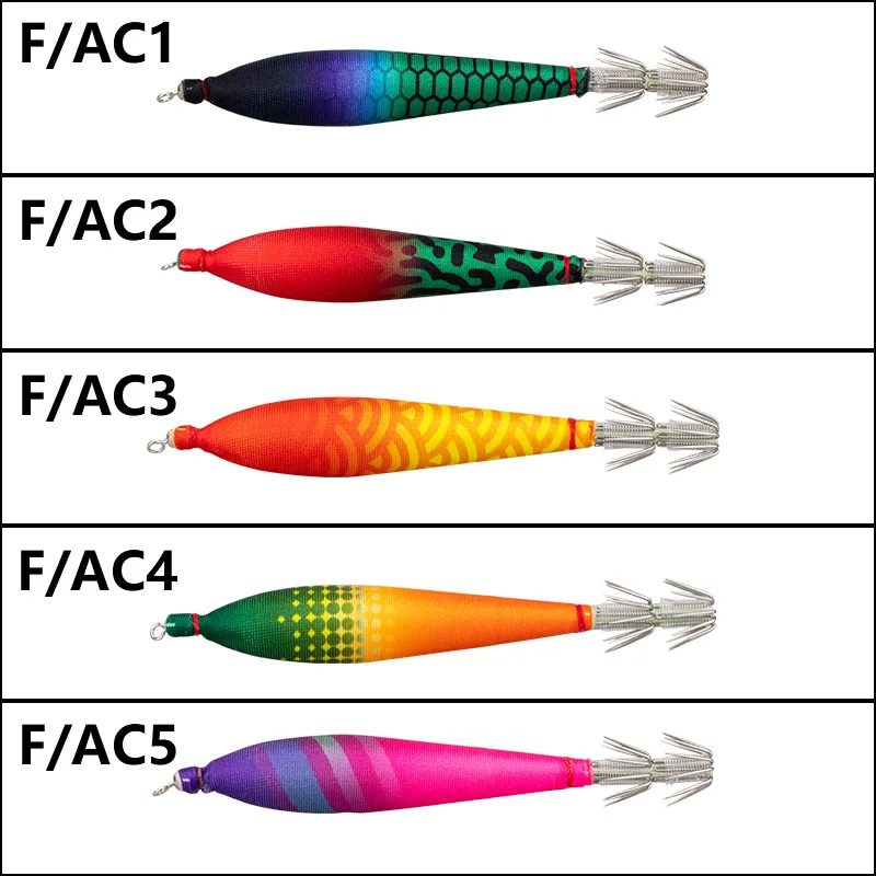 Yamashita-anzuelo de calamar japonés #4, 2023mm/105g, rollo de tela con brillo nocturno de 5 piezas, especial, 5,7 - imagen 2